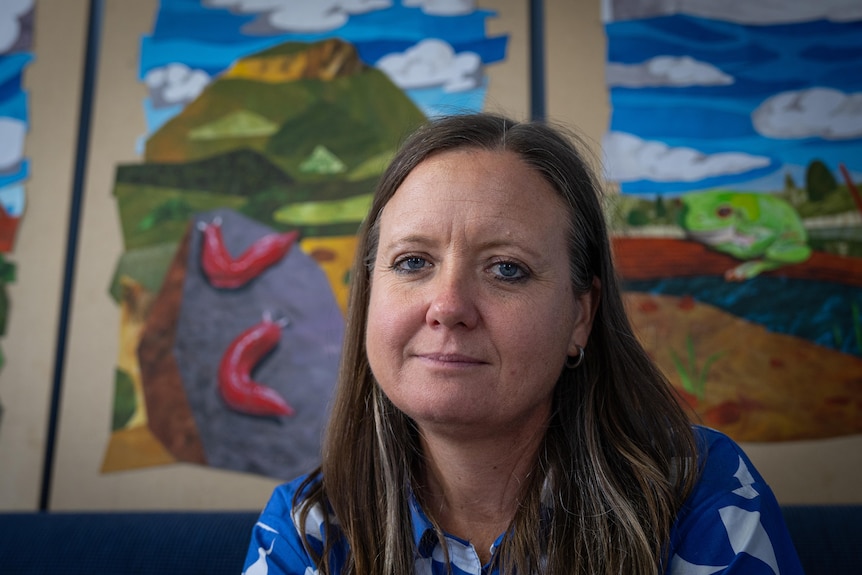 Sally Hunter portrait with Mount Kaputar slugs in background