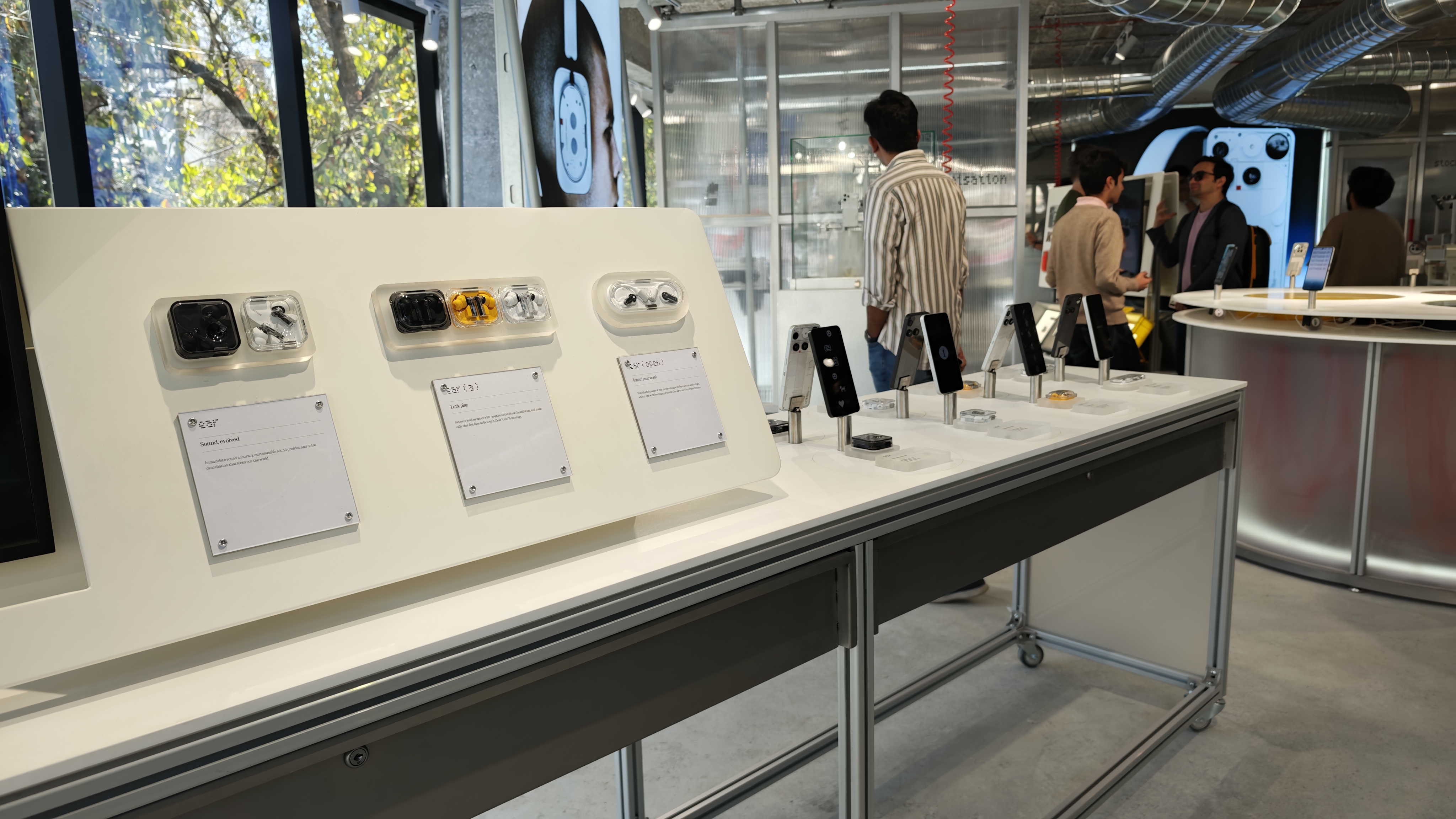 Photos of Nothing's retail store in Bengaluru, India