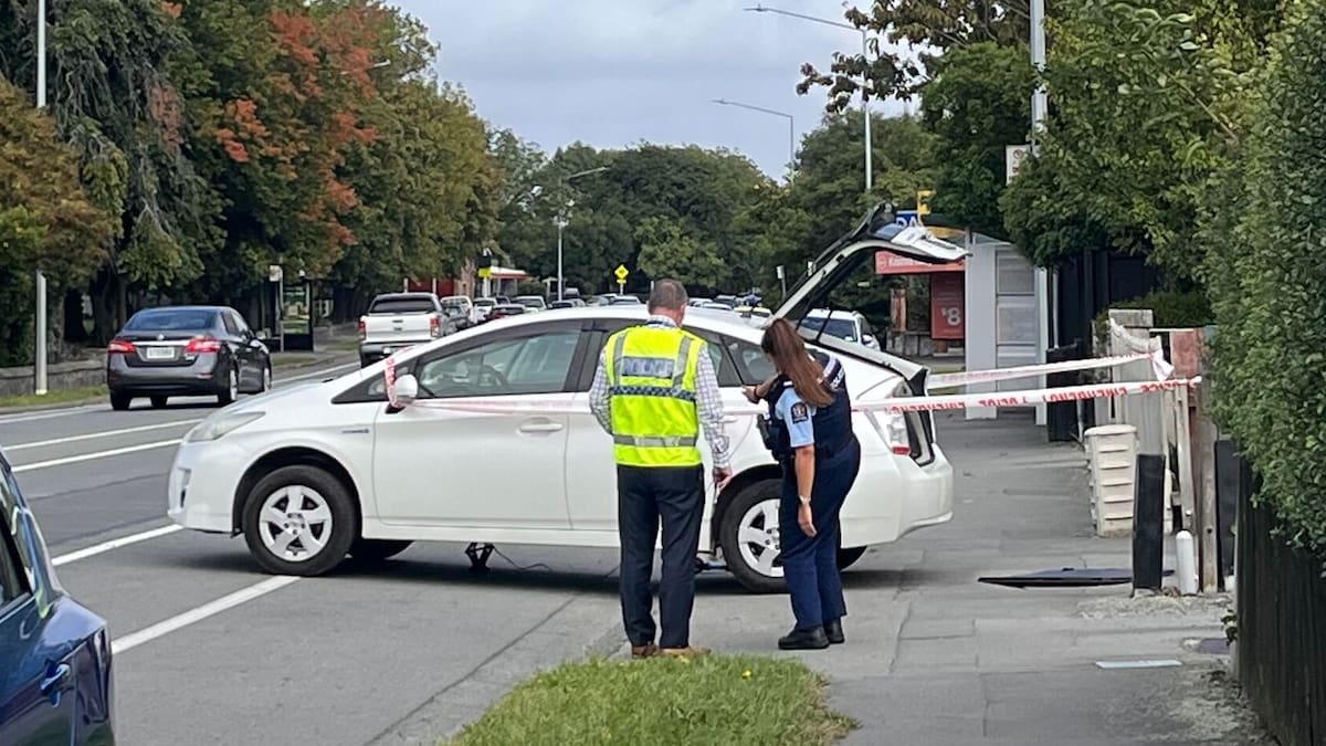 Christchurch child hit by car scootering to school: Neighbour uses jack to free trapped child