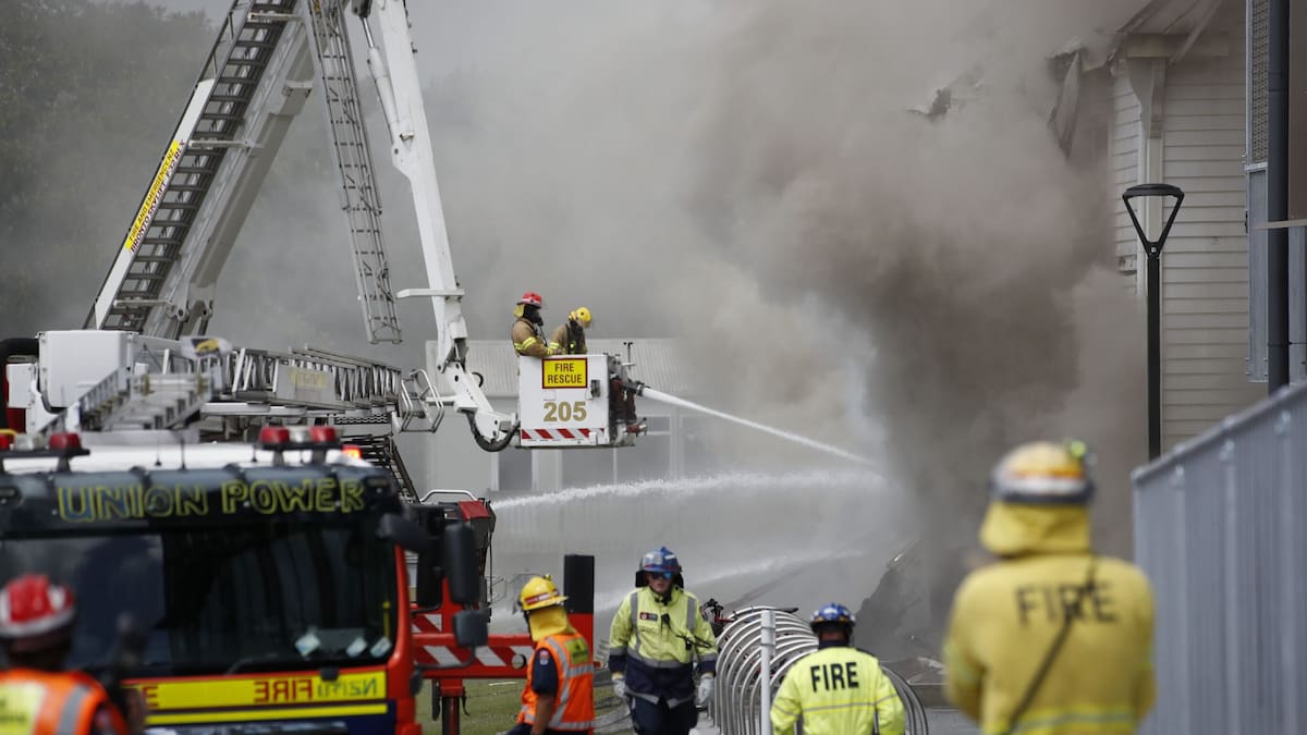 Northcote College fire: Union blames Fire and Emergency for delay in response