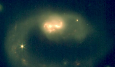 JWST NIRCam false colour image of IRAS07251-0248