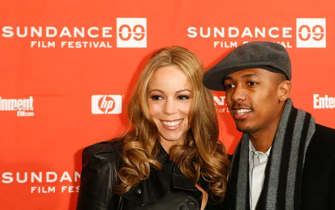 Singer and actress Mariah Carey arrives with her husband Nick Cannon for the premiere of the film "Push" during the Sundance Film Festival in Park City, Utah January 16, 2009.