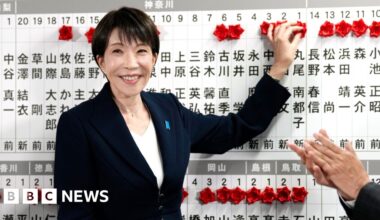 Japan's PM Takaichi on course to win snap election by landslide - BBC