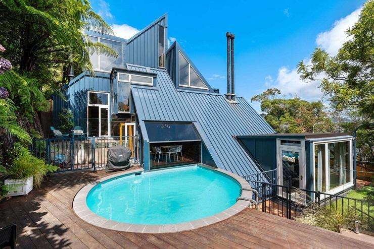 74A Chatsworth Road, in Silverstream, Upper Hutt, offers buyers the chance to grab a piece of architectural history. Photo / Supplied