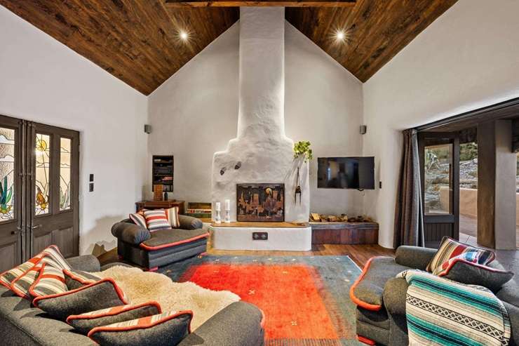 9 Balneaves Lane, in Albert Town, Wānaka, is up for grabs. The ranch is the work of Mike Wight and his late partner, Sandra Tumaru. Photo / Supplied