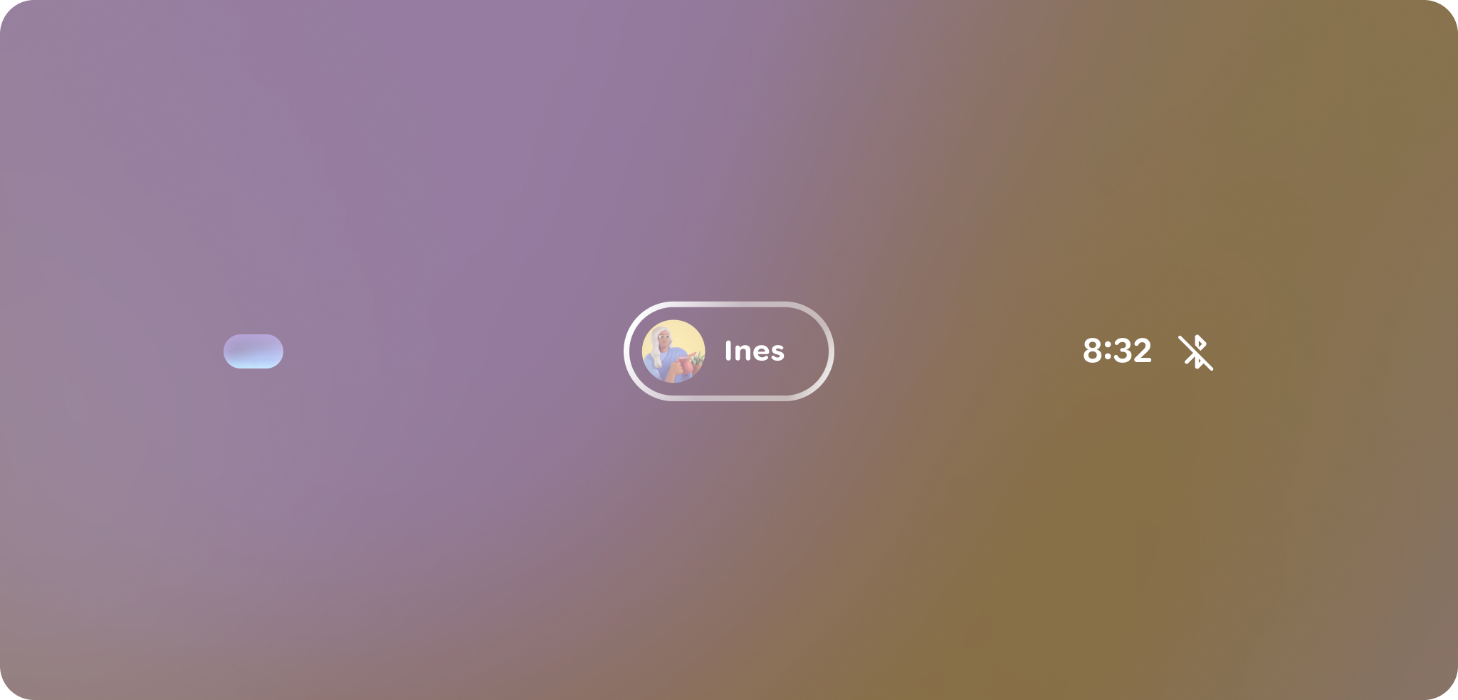 Sample UI images for Android XR AI Glasses