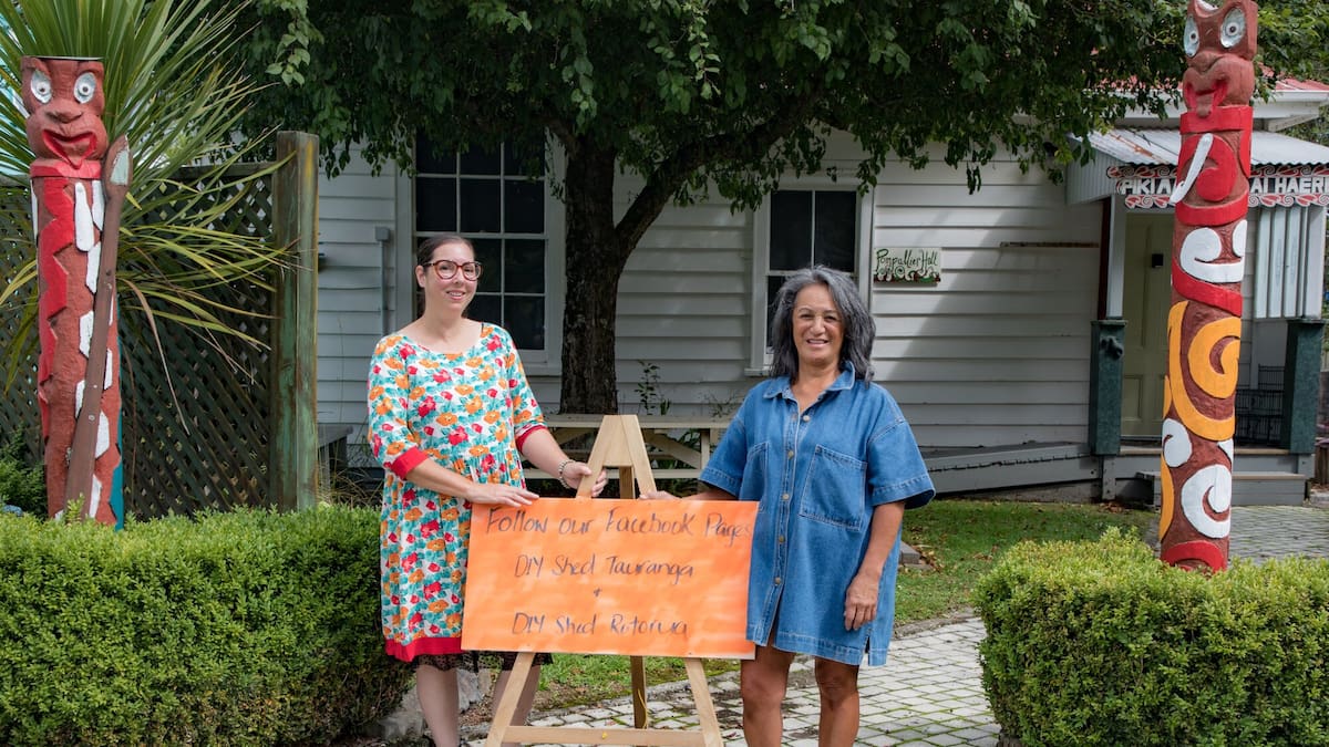 Tauranga and Rotorua DIY Sheds expand inclusive trades training