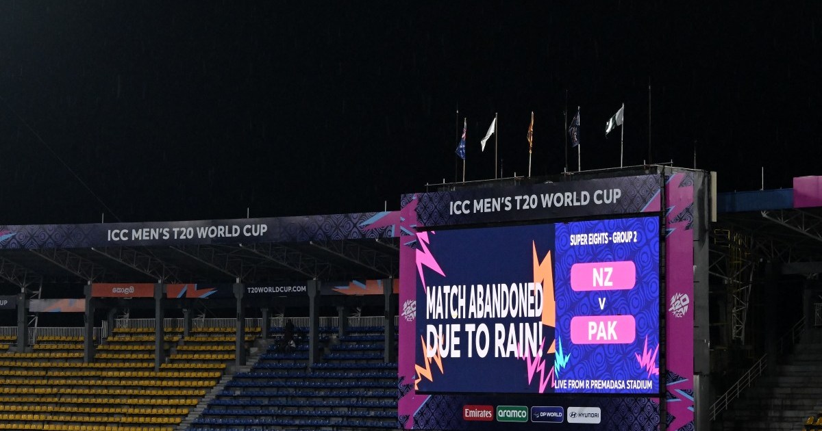 Pakistan-New Zealand Super Eights opener abandoned at T20 World Cup | ICC Men's T20 World Cup News