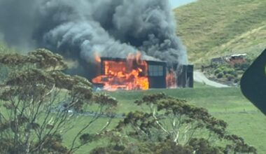 Hillside house fire in Hawke’s Bay: Rescue hospital flying one person with critical injuries to Wellington Hospital