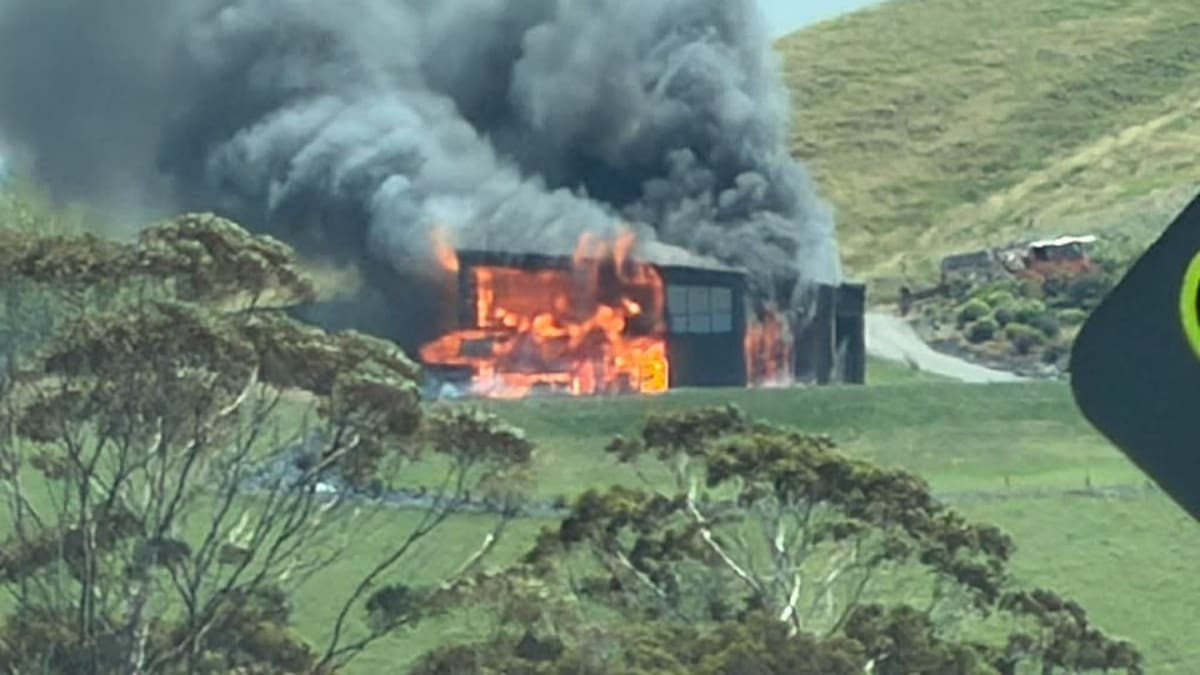 Hillside house fire in Hawke’s Bay: Rescue hospital flying one person with critical injuries to Wellington Hospital
