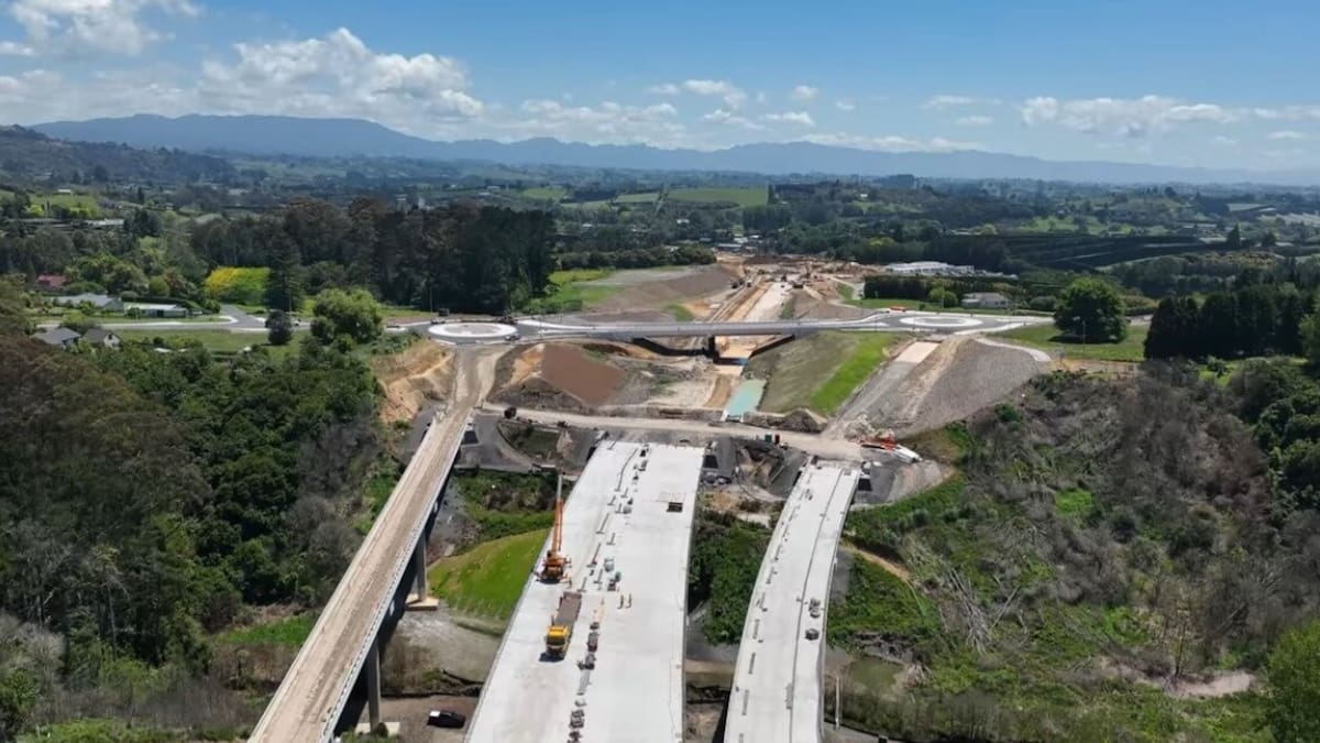 Takitimu North Link moves to pavement works after four years of building