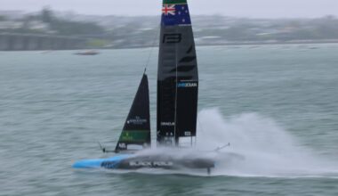 SailGP brings Sunday racing forward in Auckland as thunderstorms loom over Waitematā Harbour