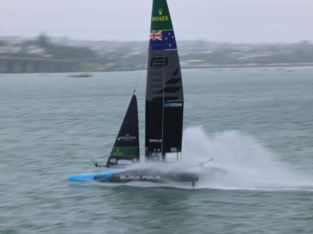SailGP brings Sunday racing forward in Auckland as thunderstorms loom over Waitematā Harbour