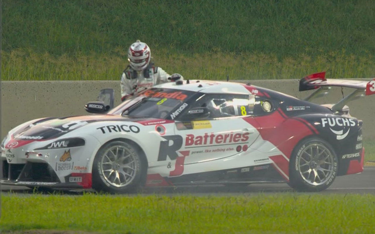 Early engine failure halts Andre Heimgartner Toyota