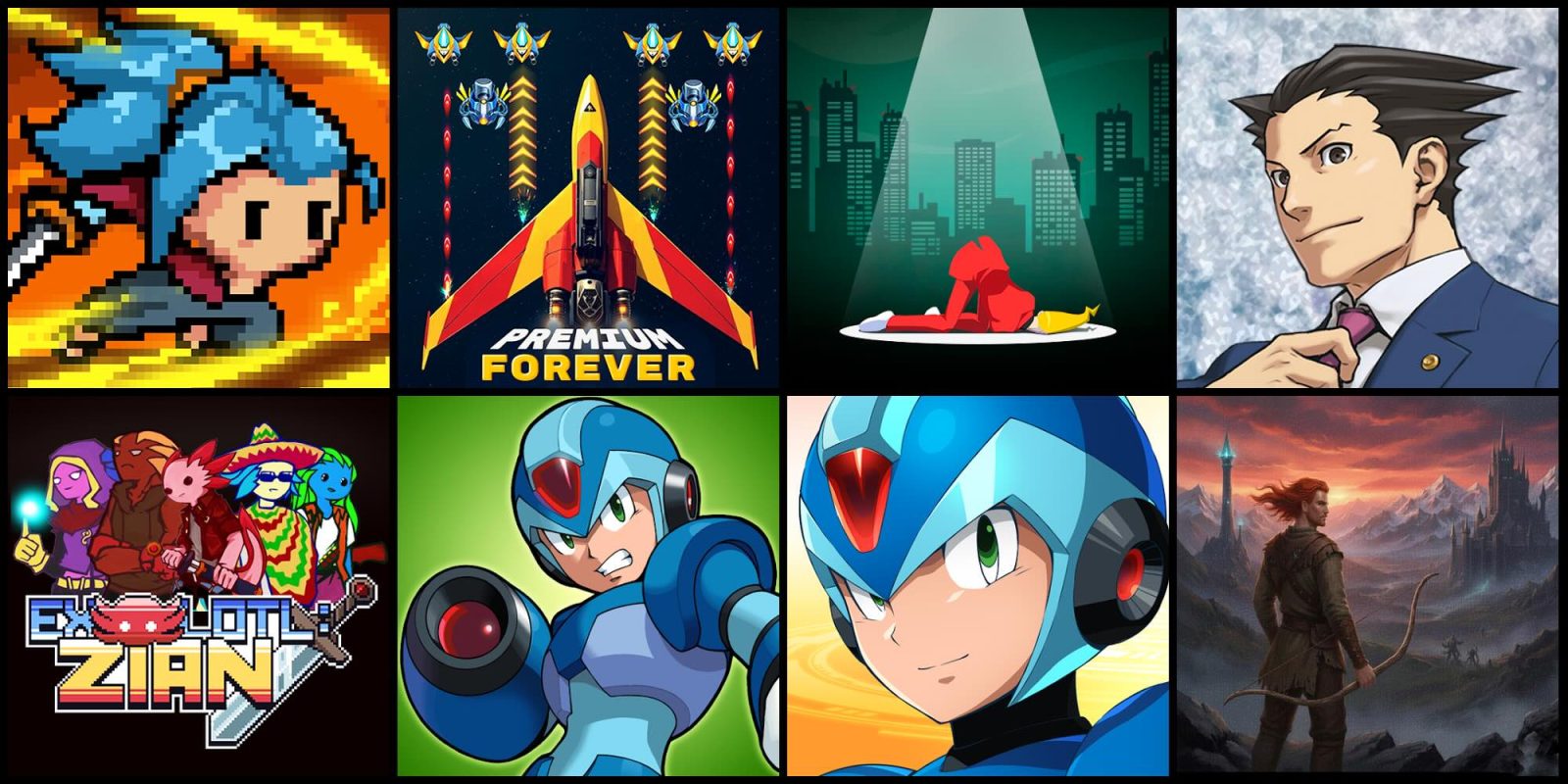 A collage of cartoon characters