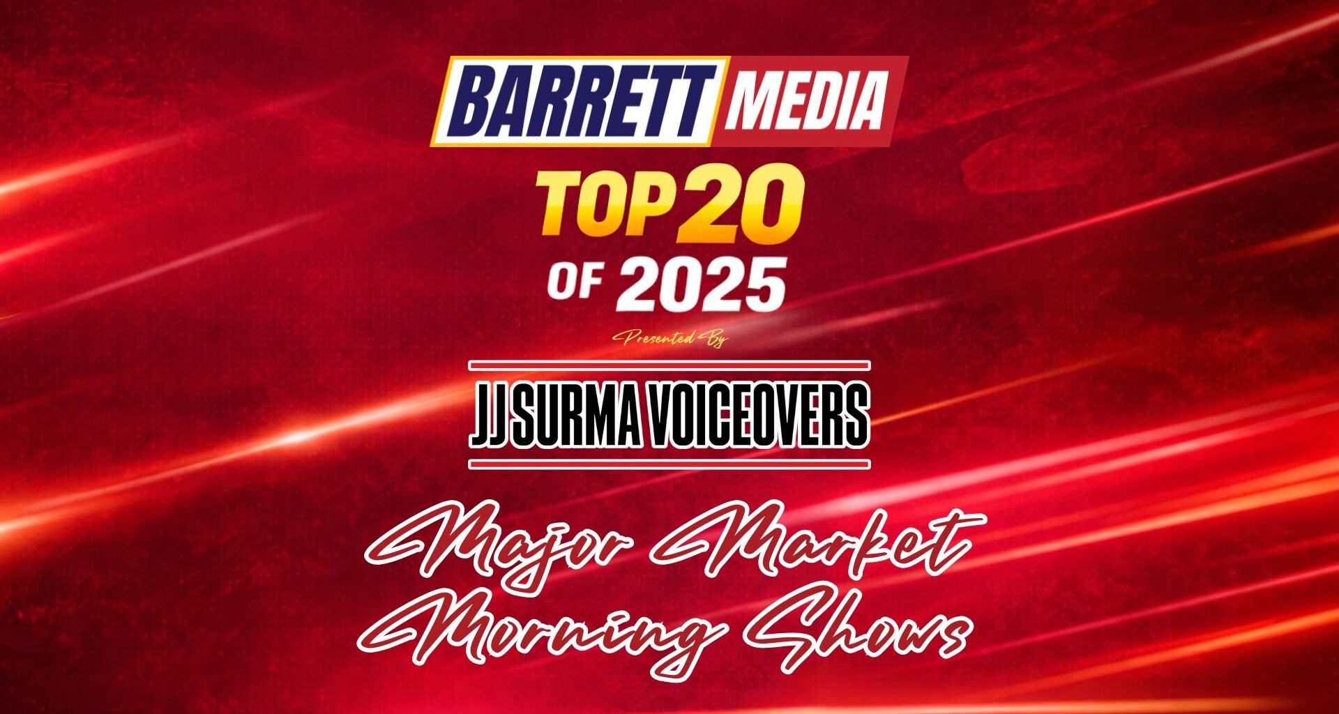 Barrett Media's Top 20 Major Market News/Talk Radio Morning Shows of 2025