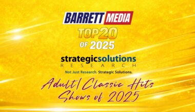 Barrett Media’s Top 20 Adult/Classic Hits Radio Shows of 2025
