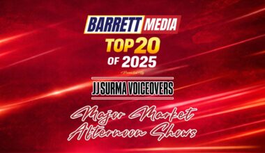 Barrett Media’s Top 20 Major Market News/Talk Radio Afternoon Shows of 2025