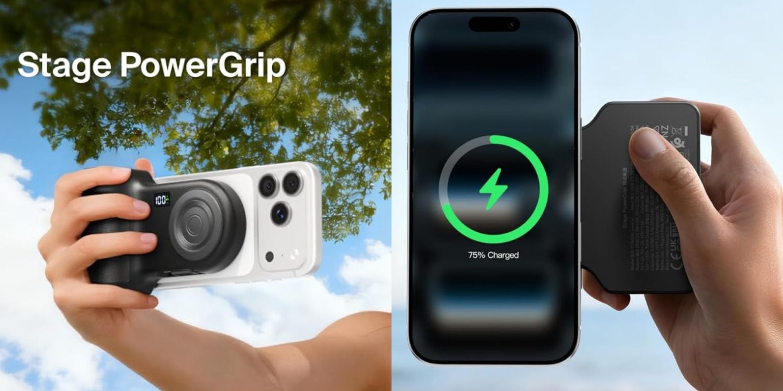 Image showing renders of Belkin's Stage Powergrip power bank.