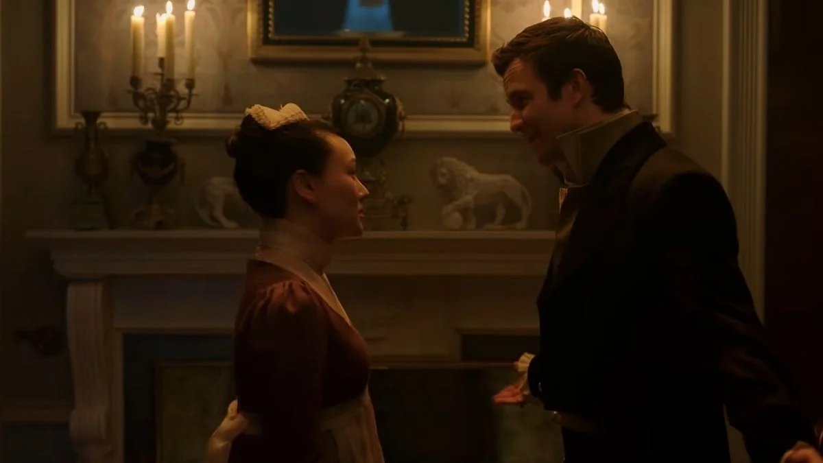 Benedict and Sophie in Bridgerton Season 4
