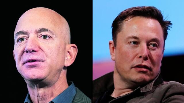 Jeff Bezos and Elon Musk (Photos: Reuters, AP) Jeff Bezos and Elon Musk
