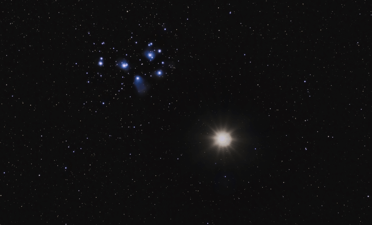Catch The Pleiades Star Cluster Close To The Moon Tonight!