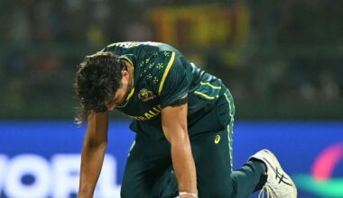 T20 World Cup: Sri Lanka all but end Australia’s hopes with eight wicket victory