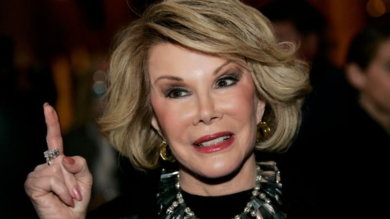 Joan Rivers, as distinct from Joan Collins. Photograph: Molly Riley/Reuters