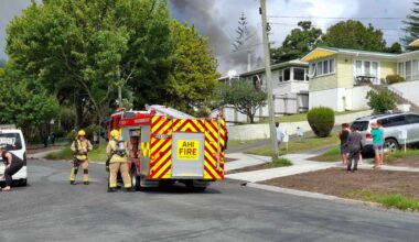 Whangārei house fire: Five crews battle ‘well involved’ blaze on Morningside Rd