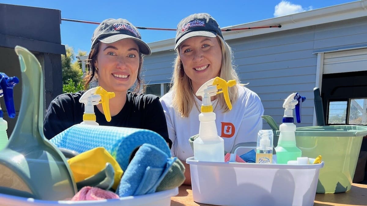 Cleaning up after a big night out: These two Napier women will do it for you