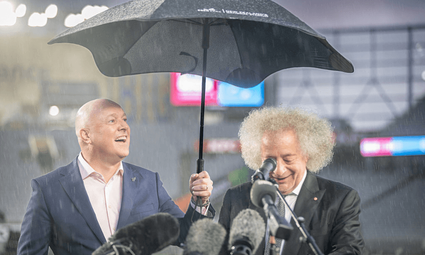 One man, one instinct, one umbrella: When everything changed for Christopher Luxon