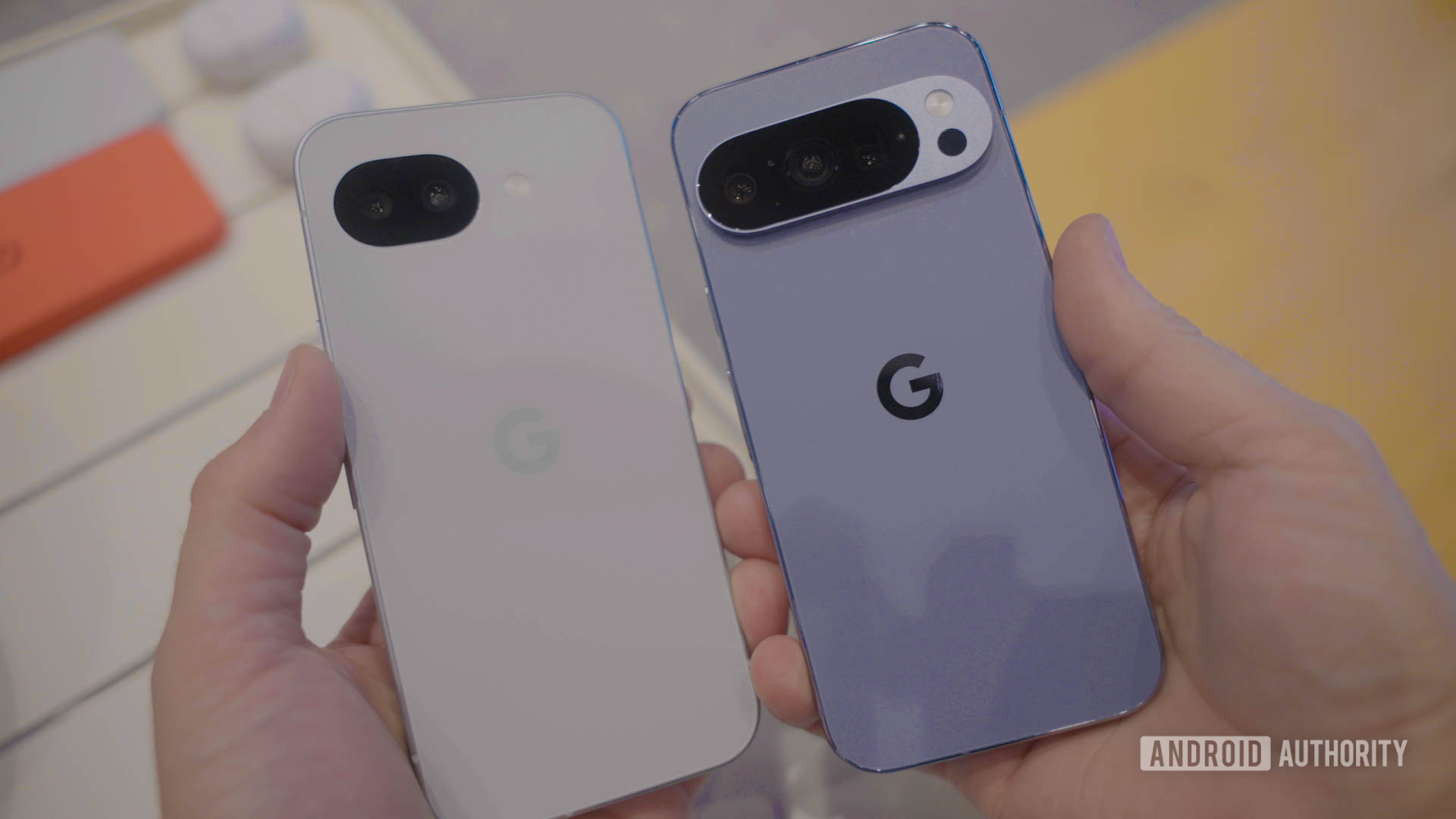 Google Pixel 10a Fog vs Pixel 10 Pro Moonstone