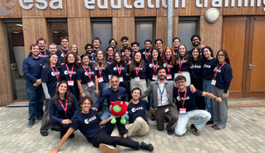 Group picture at ESEC‑Galaxia taken at the end of the Concurrent Engineering Workshop – 2025 edition