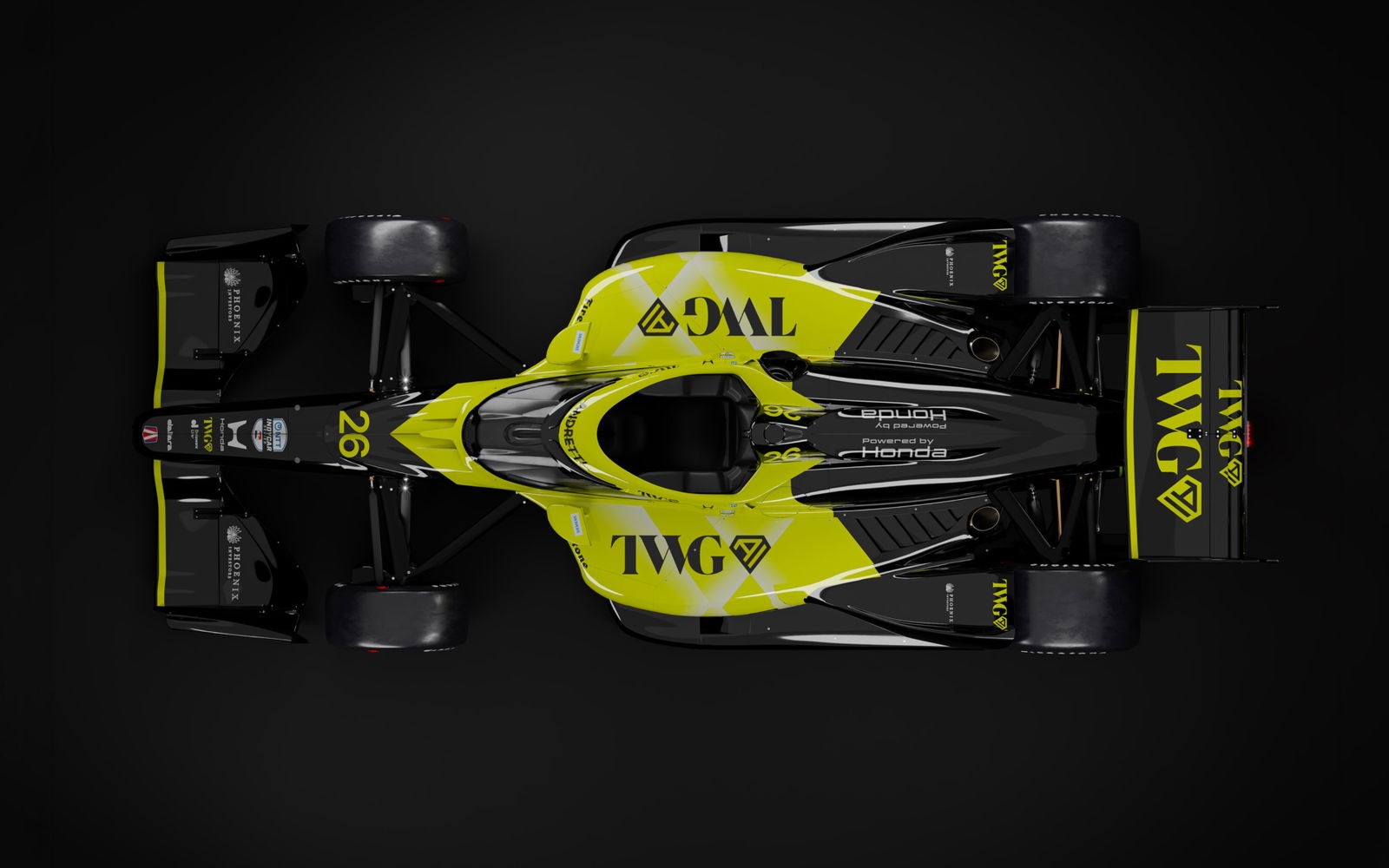 Will Power's #26 Andretti Global Honda IndyCar.