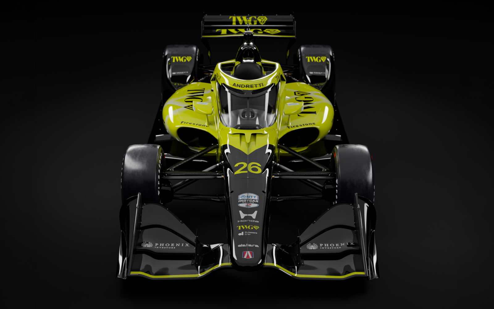 Will Power's #26 Andretti Global Honda IndyCar.