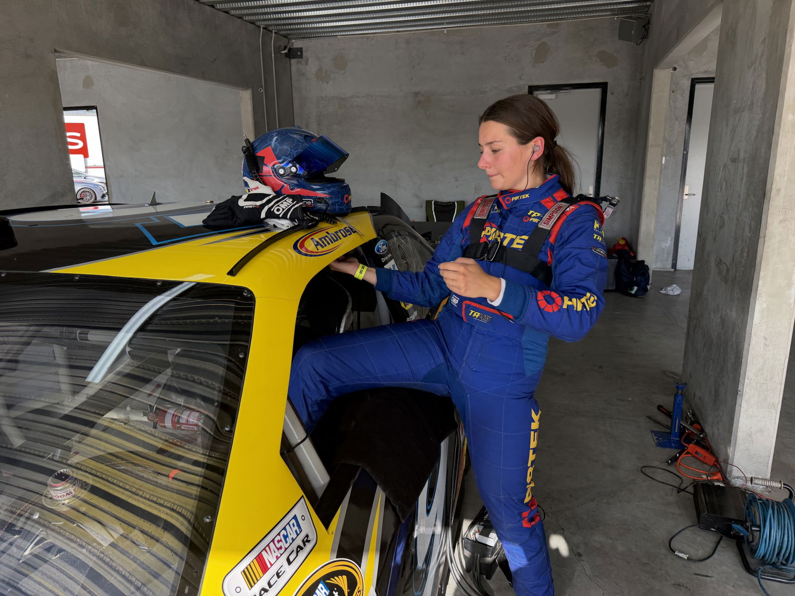 Tabitha Ambrose cuts first NASCAR laps