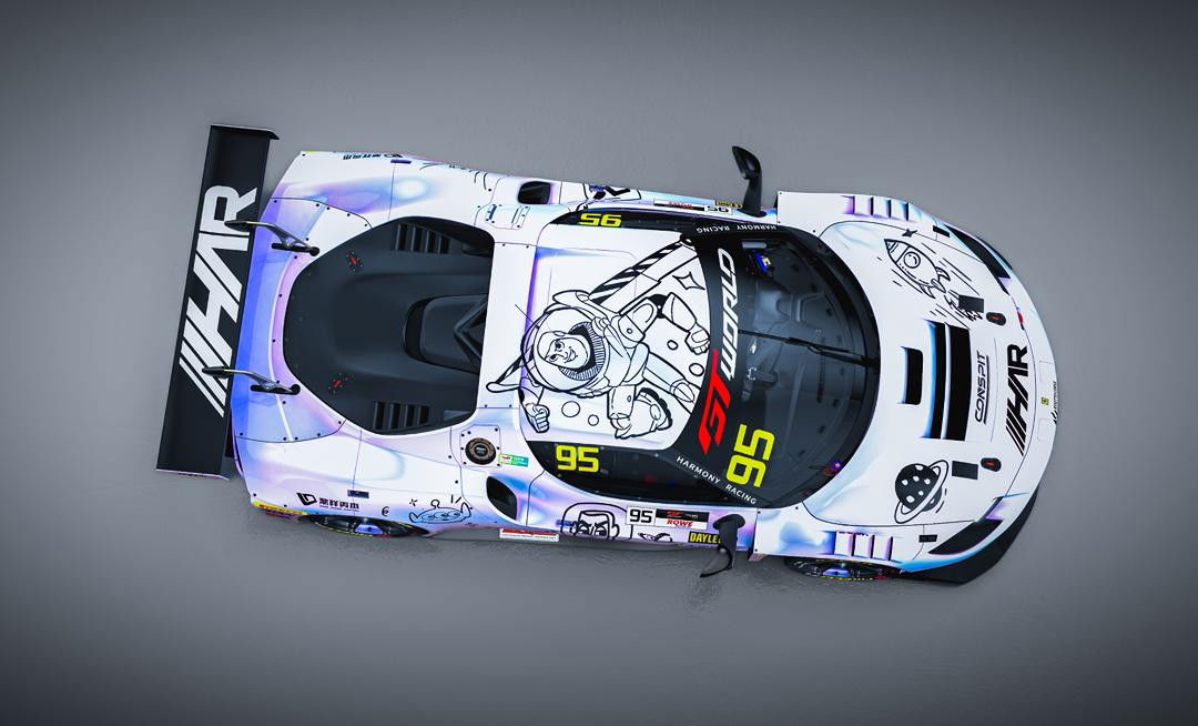 Harmony Racing's Toy Story-inspired livery on its Ferrari 296 for GT World Challenge Asia.