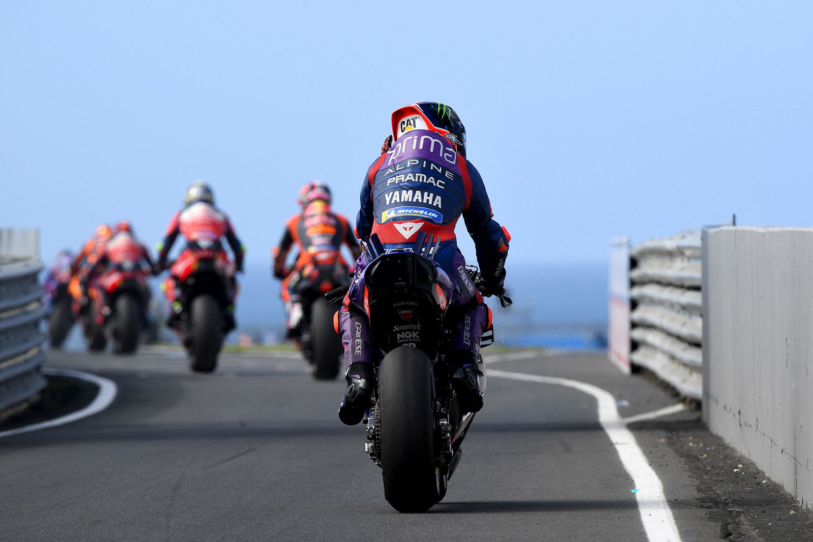 Jack Miller exits pit lane at Phillip Island. Image: Russell Colvin