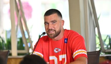 Travis Kelce teases he ‘can’t even count’ Garage Beer kegs for Taylor Swift wedding