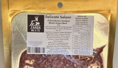 Zaroa NZ Salami products recalled due to concern over food safety controls