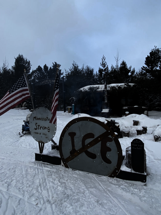 Lakenenland closes to snowmobiles after anti-ICE sculpture vandalized | News, Sports, Jobs