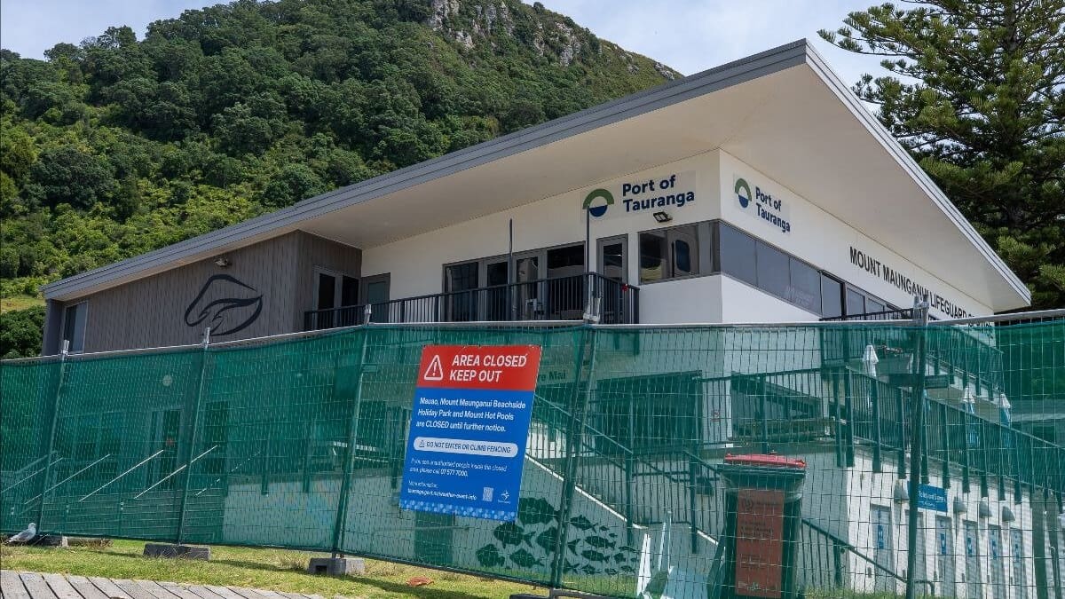 Mount Maunganui Lifeguard clubhouse red placard leaves service in limbo as landslide risks reviewed