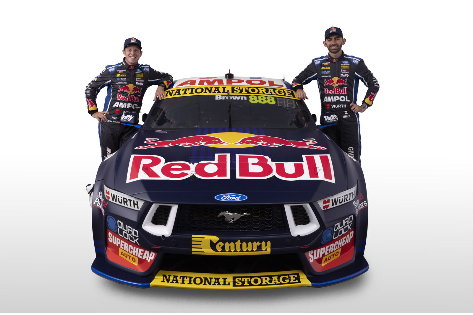 Triple Eight unveils first Red Bull Ford Mustang race livery