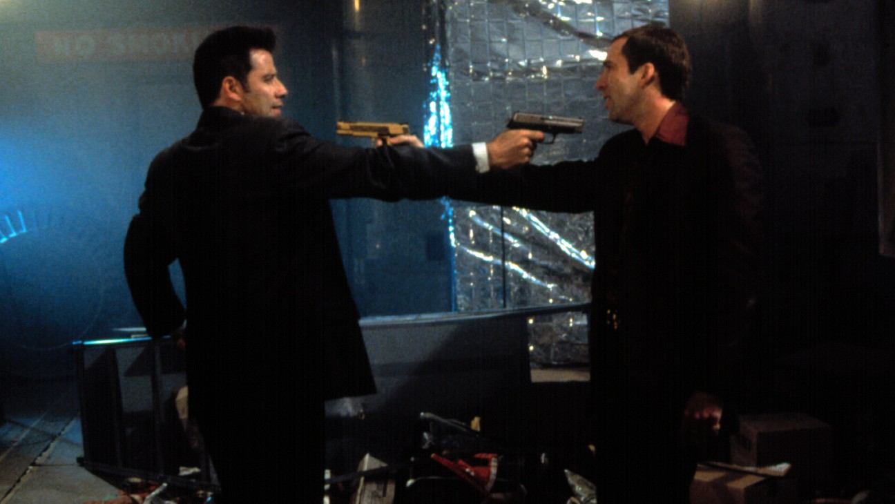 John Travolta and Nicolas Cage in 'Face/Off'