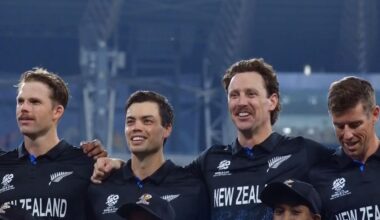 Black Caps batter Finn Allen says botched anthem was ‘pretty funny’, with players in hysterics