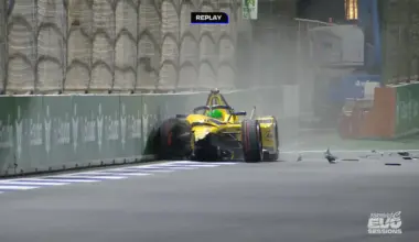 Richard Hammond’s daughter Izzy destroys Formula E car in crash