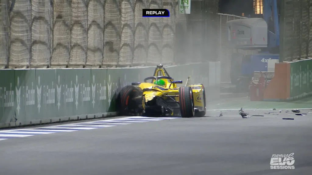 Richard Hammond’s daughter Izzy destroys Formula E car in crash