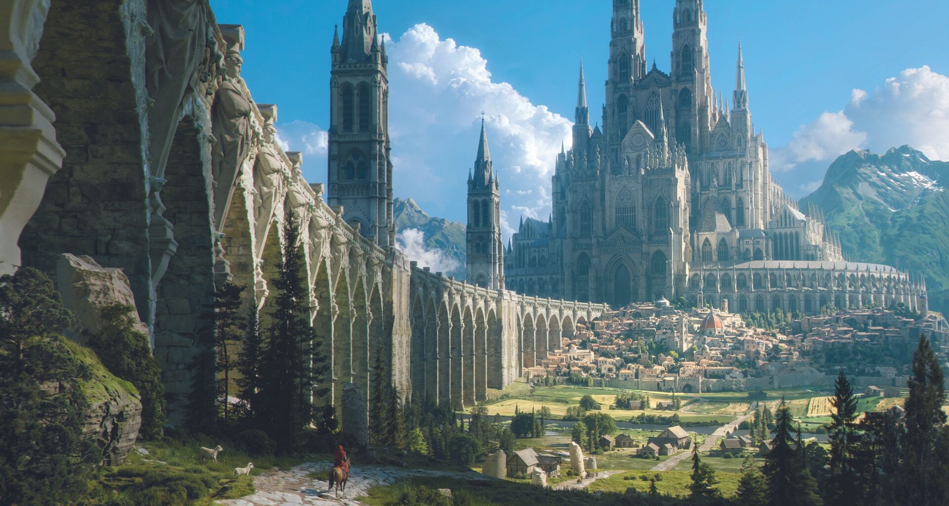 Turning architecture skills into epic Brutalist fantasy art