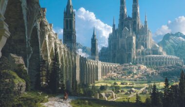 Turning architecture skills into epic Brutalist fantasy art