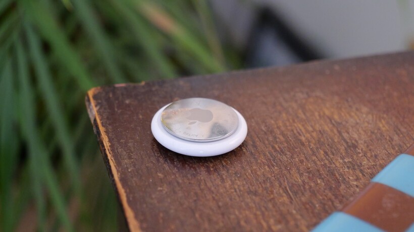 AirTag 2 bottom on table